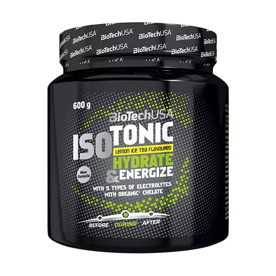 Ізотонік BioTechUSA IsoTonic Hydrate &amp; Energize Лимонний холодний чай, в порошку, 600 г